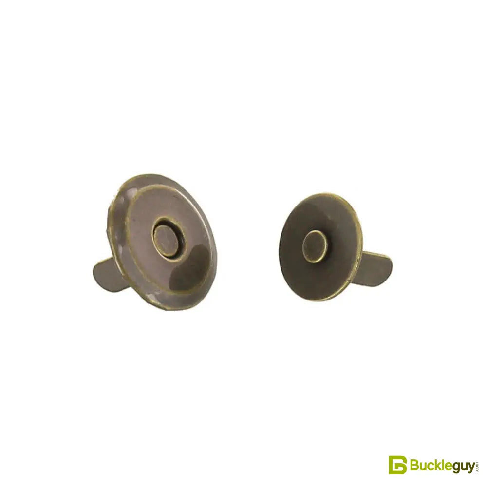 Round Beveled Snap, Antique Brass, Multiple Sizes a leatherstore
