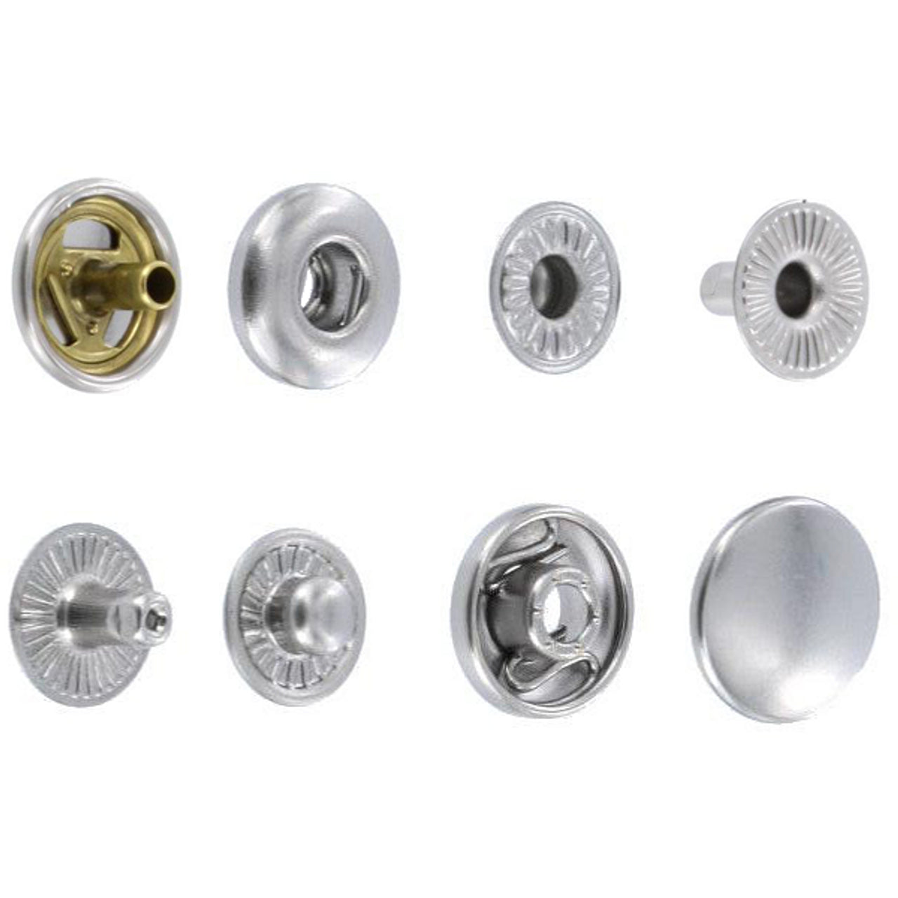 S127B10-LP Snap Button, Cap 12.7mm, Long Post, S-Spring Socket, Nickel ...