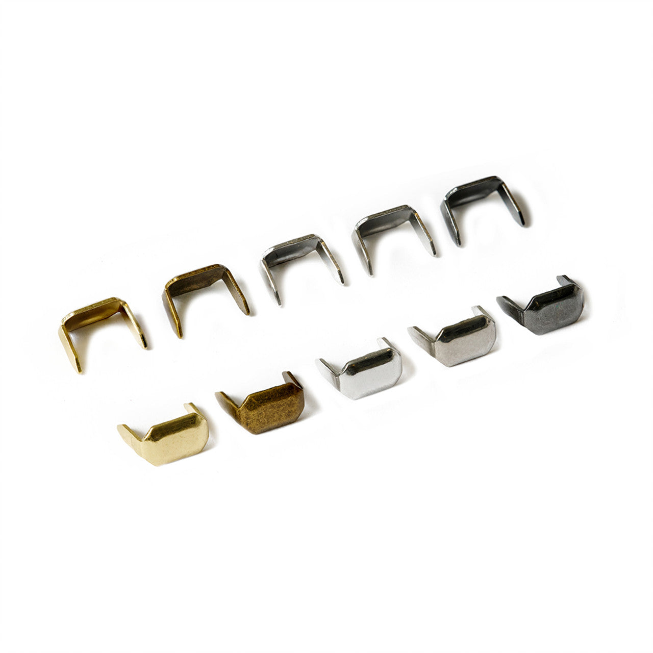 C5098 Leather Staples, Solid Brass-LL (100 pcs per bag), Multiple Fini ...