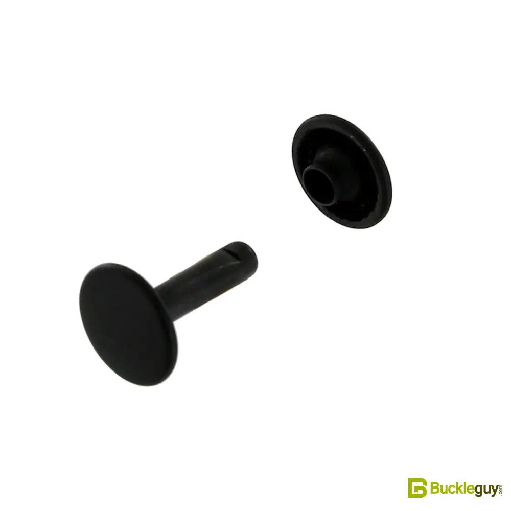 Double Cap Rivet Black Matte Solid Brass LL 100 Sets Per Bag Mult Double Cap Rivet Black Matte Solid Brass LL 100 Sets Per Bag Mult