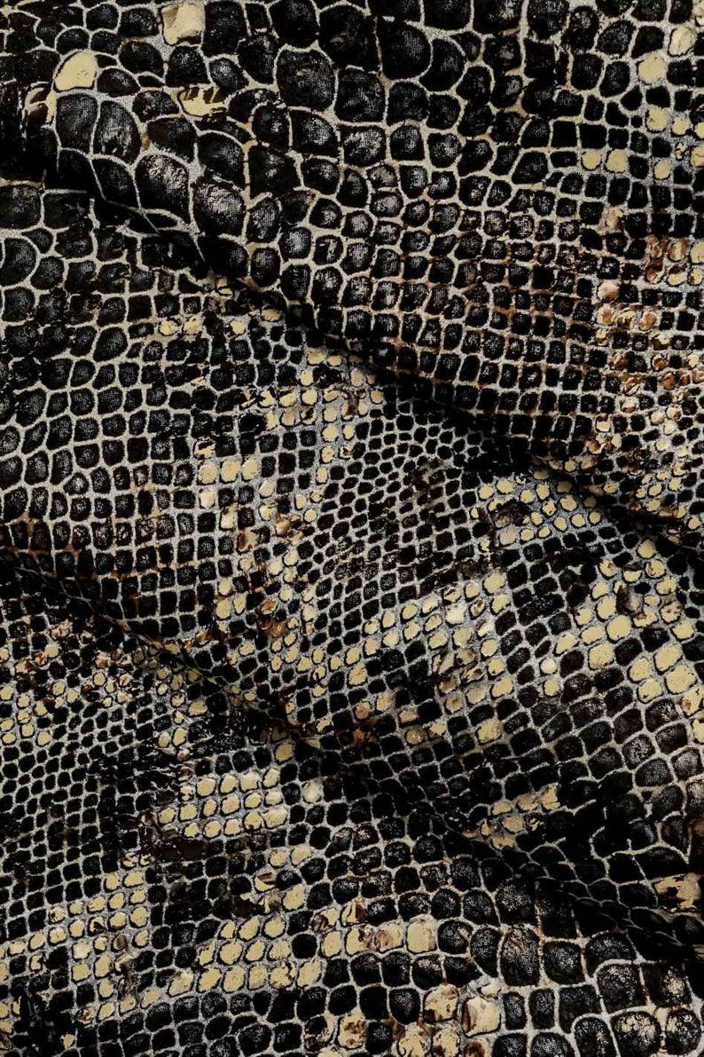 Suede - laminated with python pattern – a leatherstore