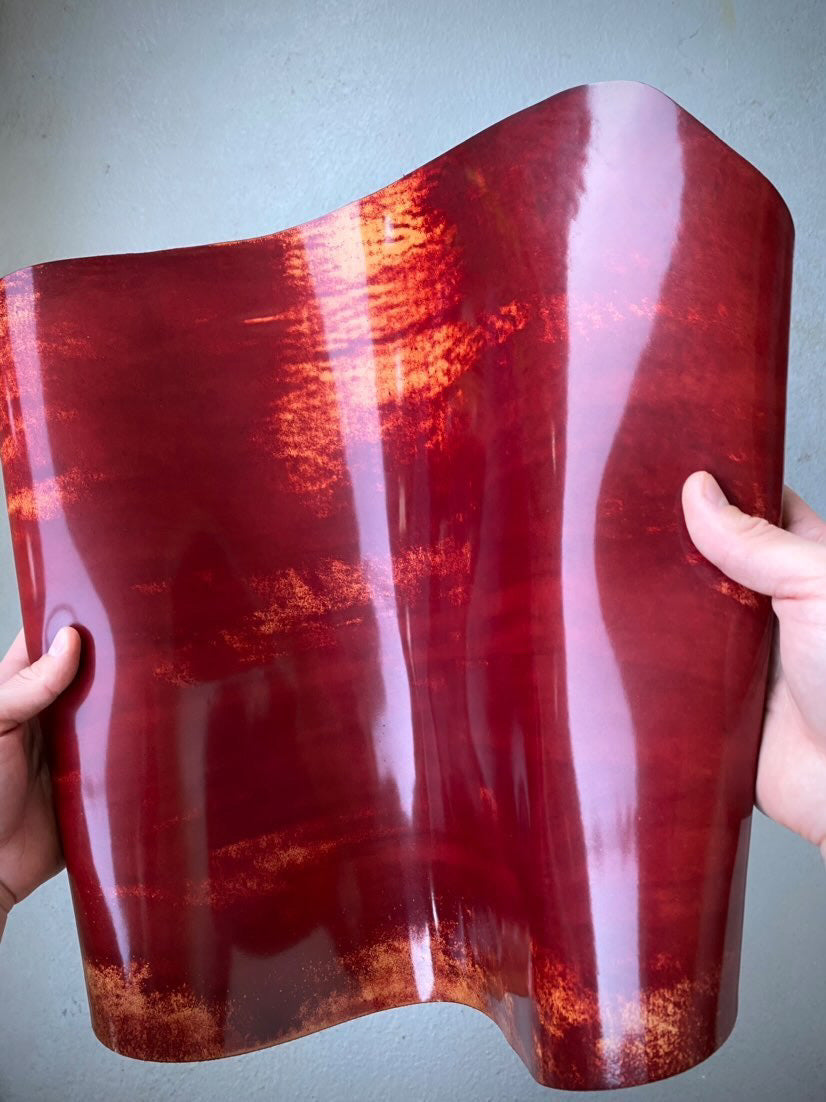 Red Marbled Shell Cordovan - ROCADO – a leatherstore