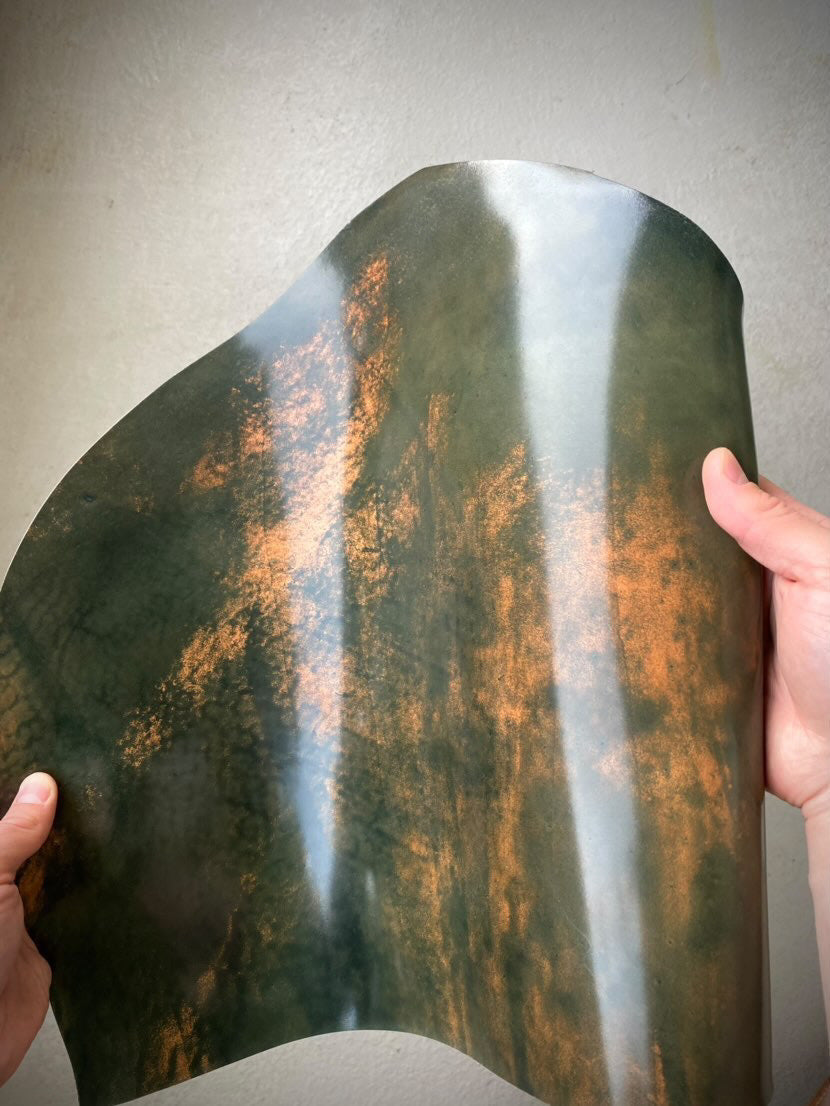 GREEN Marbled Shell Cordovan- ROCADO – a leatherstore