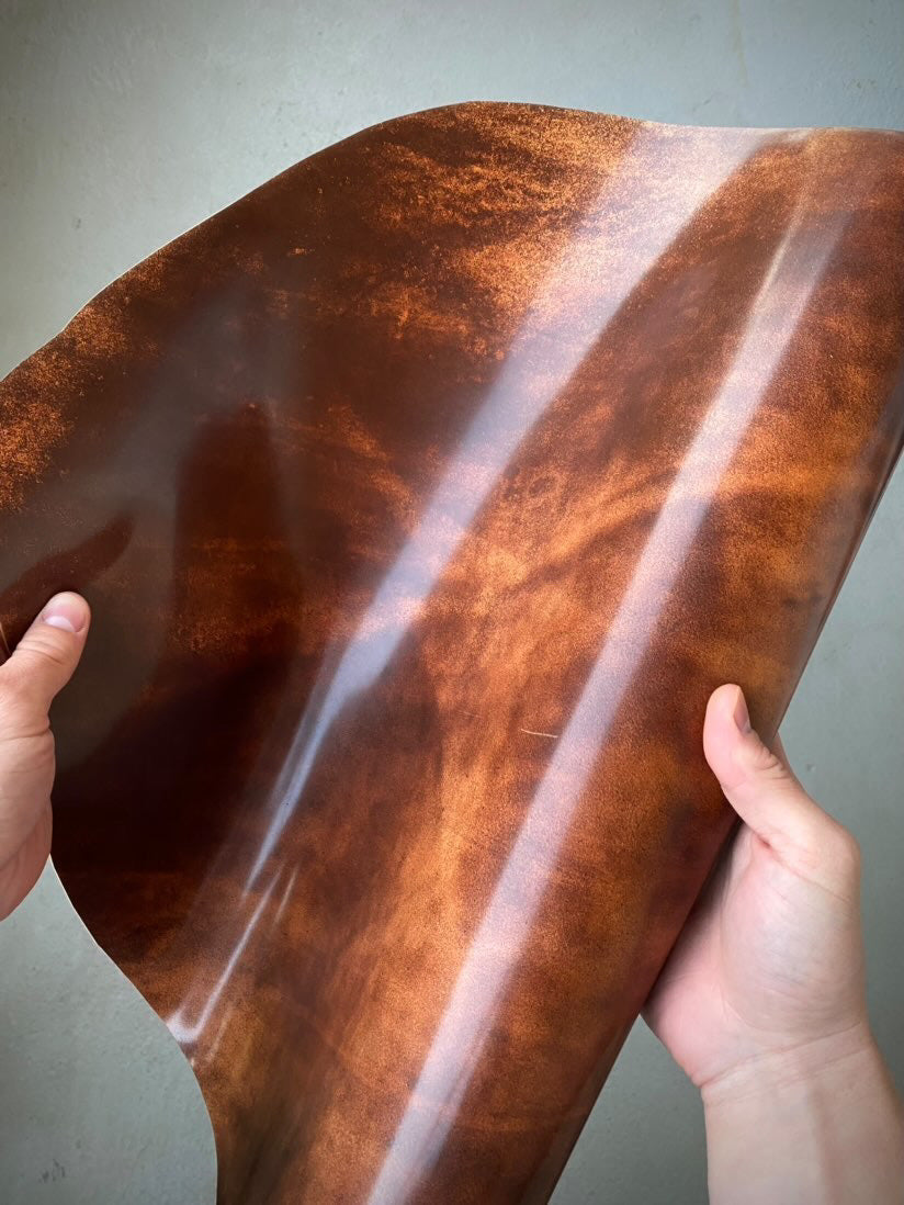 Brown Marbled Shell Cordovan - ROCADO – a leatherstore